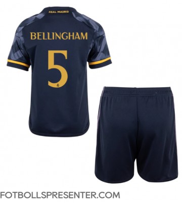 Real Madrid Jude Bellingham #5 Bortatröja Barn 2023-24 Kortärmad (+ korta byxor)